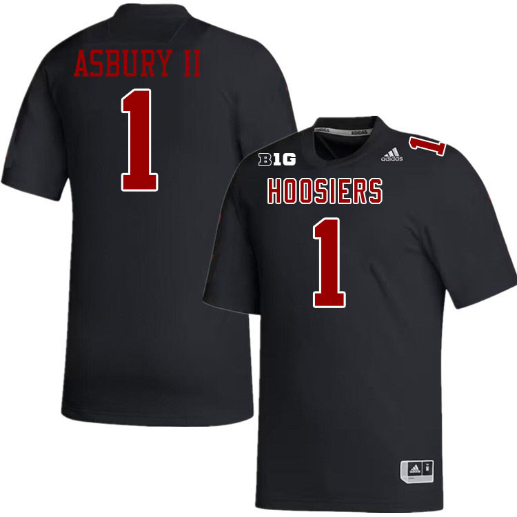 #1 Shawn Asbury II Indiana Hoosiers Football Jeresys College Apparels,Uniforms Stitched-Black #1 Shawn Asbury II Indiana Hoosiers Football Jeresys College Apparels,Uniforms Stitched-Black